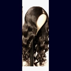 Dark Brown, Unice 100% Human Hair U part 20" inch body wave, THICK 250% Density